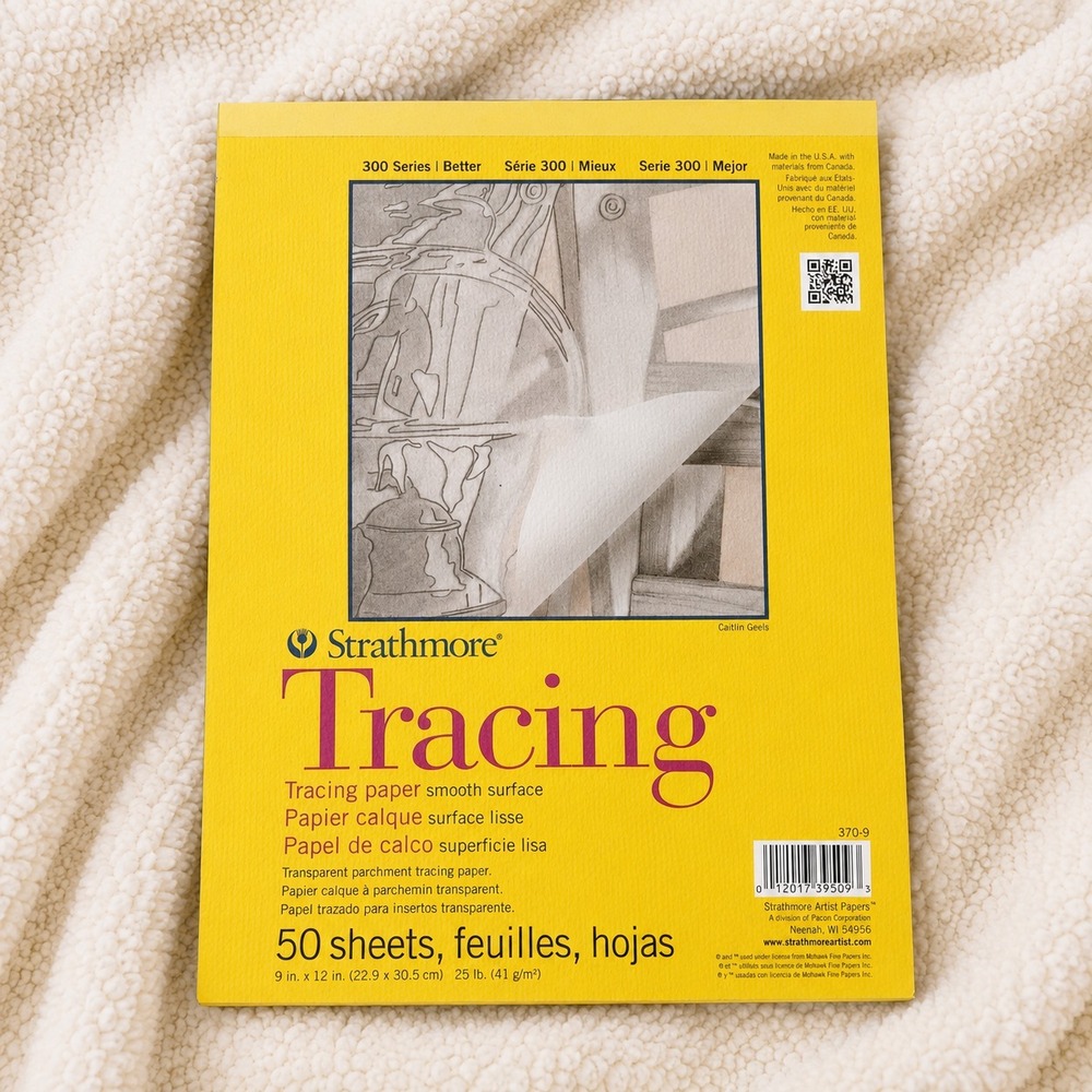 Strathmore 300 Series Tracing Paper Pad 9x12‎ 48 Sheets Remaining 25 lb 370 9